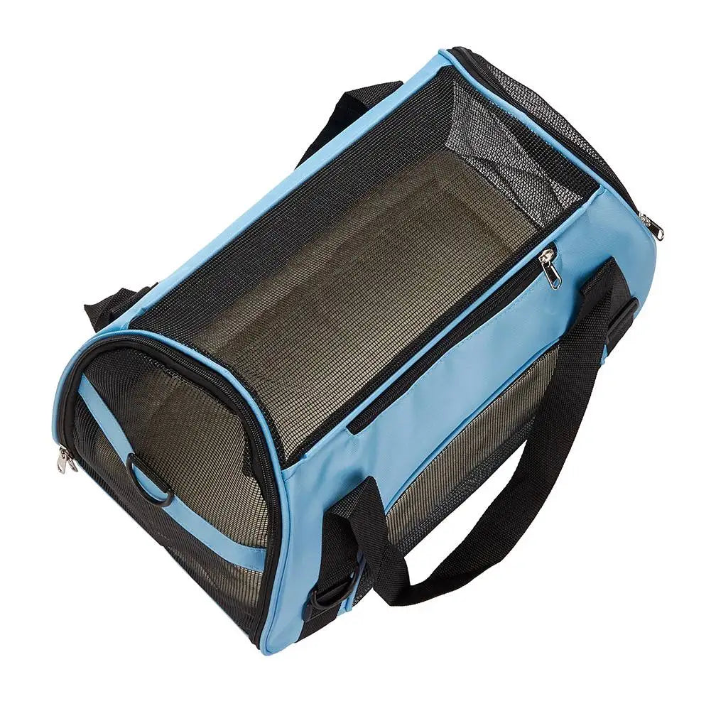 Puppy Dog Cat Kitten Portable Carry Bag Rabbit Pet Animal Carrier Pouch Tote Cage Crates Box Holder w/ Mat Breathable 5KG Load