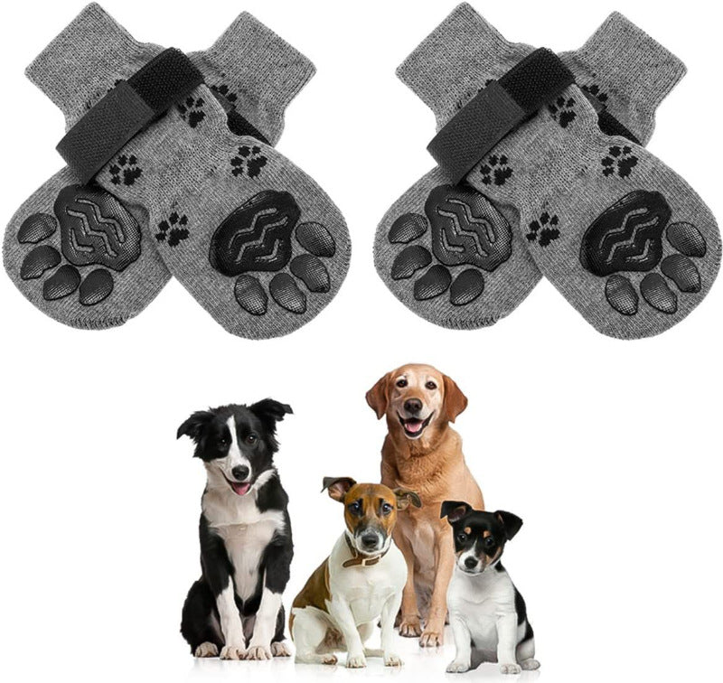 Hot sale pet socks dog cotton socks breathable non-slip anti-drop design large and medium-sized dog golden retriever foot cover