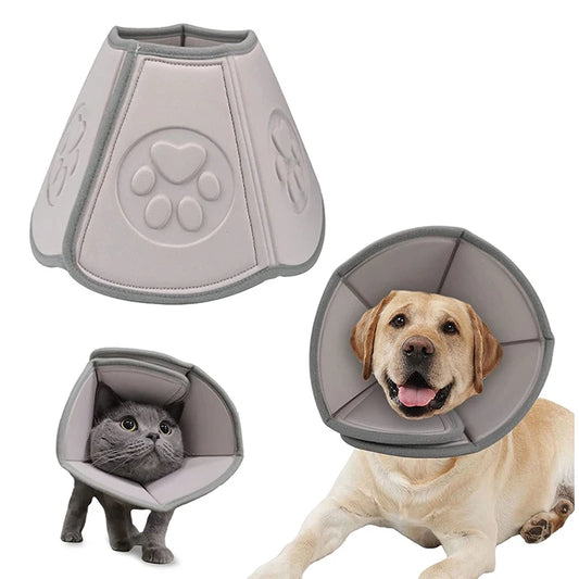 Adjustable Soft Cone Protective Collars, Anti-Bite, Lick Scratching, Wound Recovery Sleeve, Cats and Dogs, After Surgery