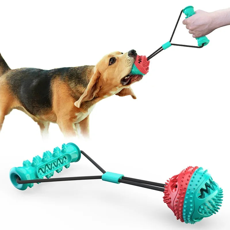 Spherical Dog Outdoor Pull Rope Ball Grinding Teeth Toy Pull Training Tool Puppy Teeth Cleaning Ball Dog Accessories