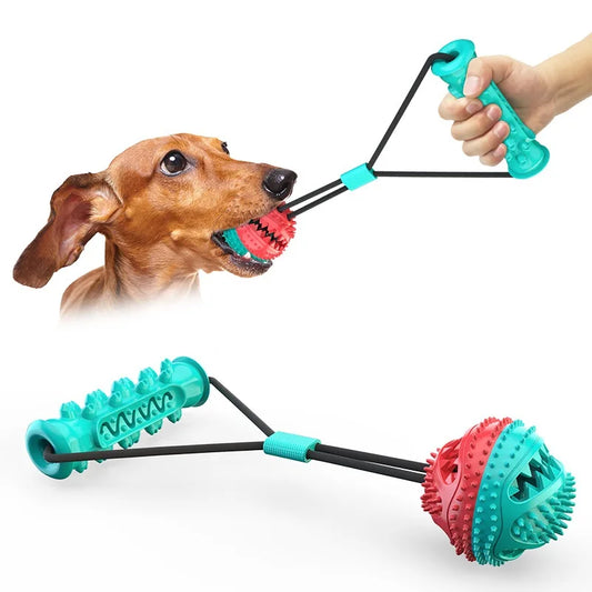 Spherical Dog Outdoor Pull Rope Ball Grinding Teeth Toy Pull Training Tool Puppy Teeth Cleaning Ball Dog Accessories